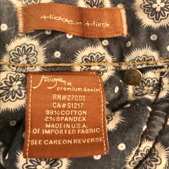 “PAIGE”, Classic women’s jeans. “Hidden Hills” - Picture 7 of 7